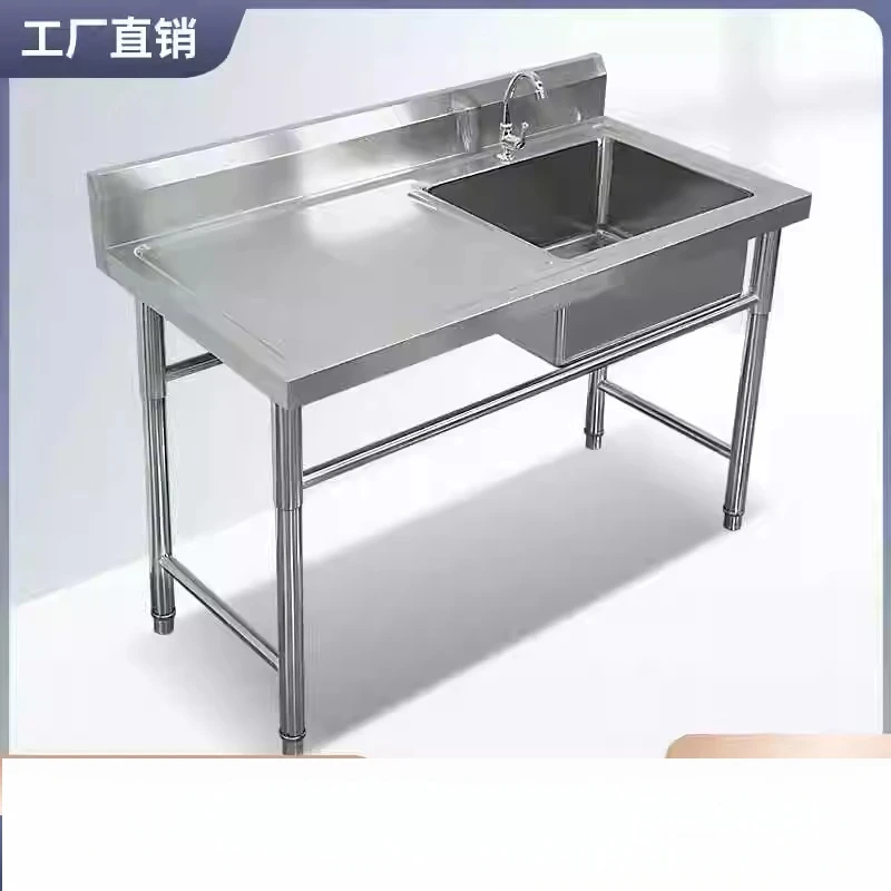 

Stainless steel sink with bracket kitchen single and double sink vegetable wash basin with platform canteen