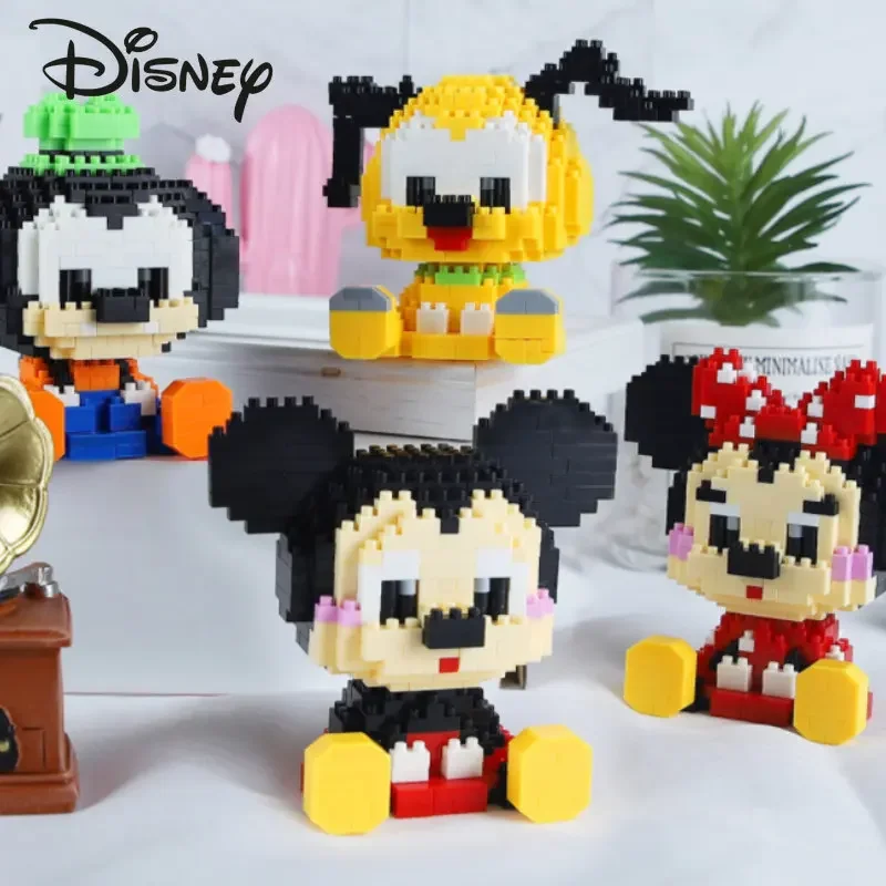 

Disney Mickey's New Children's Building Block Toy Miniature Particle Building Block Toy Cartoon 3D Model DIY Children's Toy