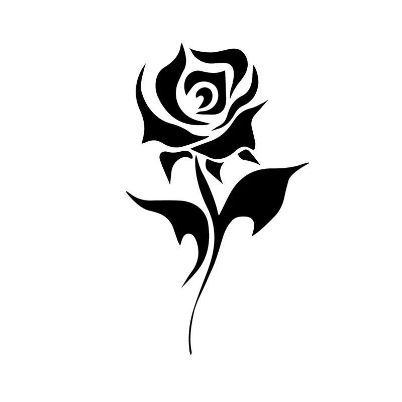 

Car Sticker A Stylish And Exquisite Rose Modeling Car Stickers PVC Auto Motorcycle Sunscreen Waterproof Creativity Decal Decor