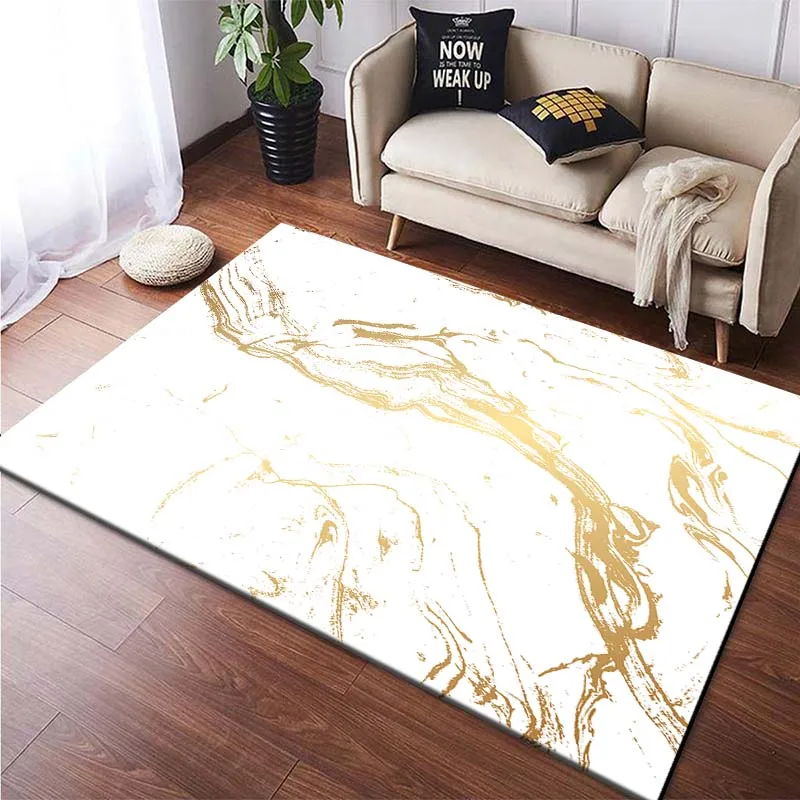 17 Pattern Marble Texture Square Rugs for Bedroom Kid Boy&girl Room Home Decoration Cool Floor Mats Living Room Carpets Non-slip