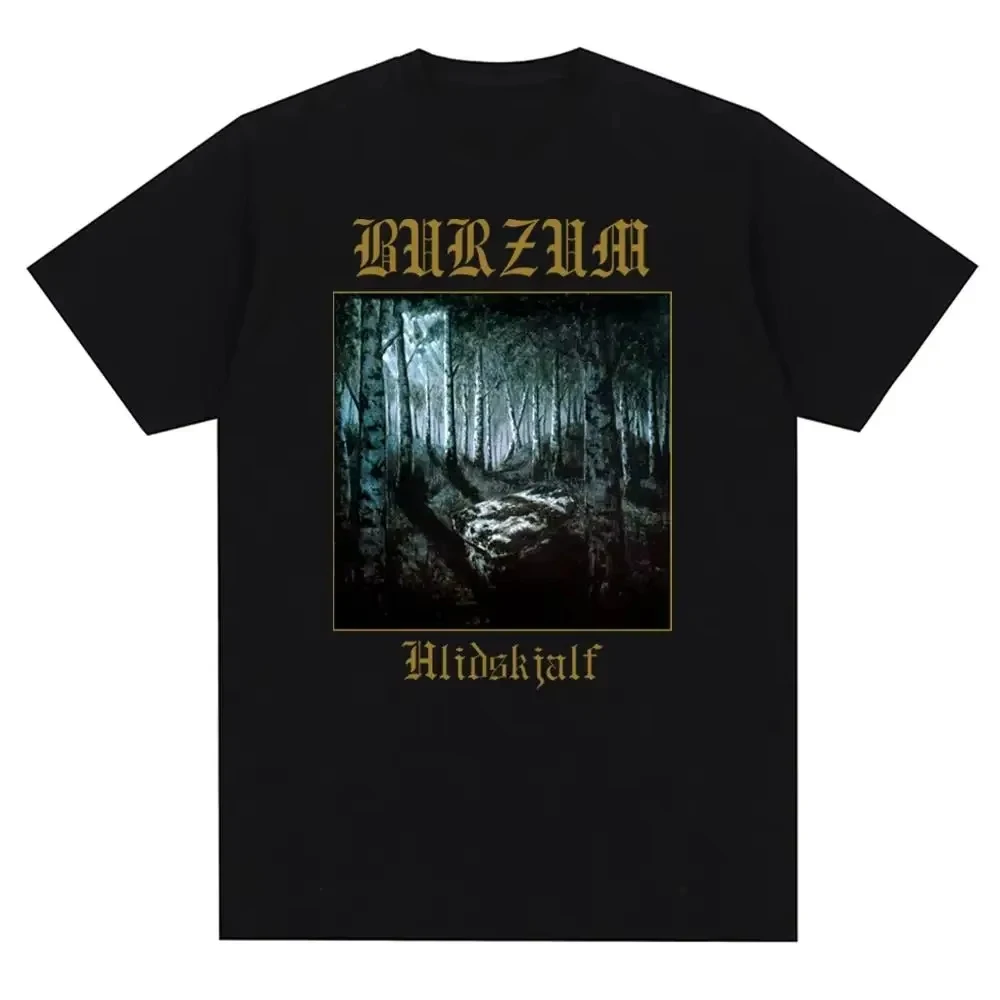 Vintage Metal Band Burzums Album Cover Print Music T Shirt Men Women Fashion Casual Short Sleeve Plus Size T Shirt Unisex 62482