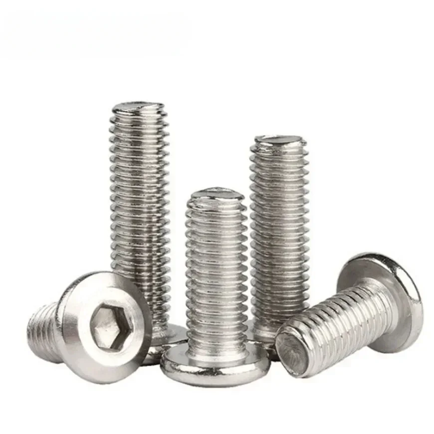 5/10/50X 304 In Acciaio Inox Grande Piatto Esagonale Esagono Incassato Testa Allen Mobili Rivetto Vite Connettore Comune Bullone M3 M4 M5 M6 M8
