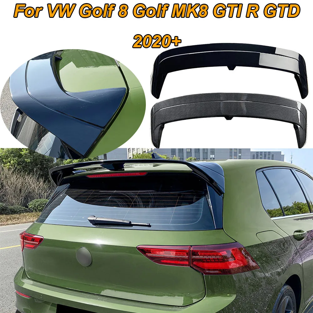 

Car Tail Top Wind Spoilers Wings For VW Golf 8 Golf MK8 GTI R GTD Clubsport CS 2020+ Cars Rear Trunk Roof Sport Spoiler Wing