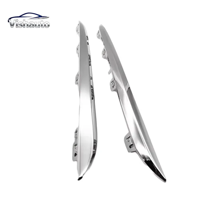 1 Pair Rear Bumper Lip Spoiler Chrome Trim A2058850521 A2058850621 For Mercedes Benz C Class W205 C180 C200 C250 C63 AMG