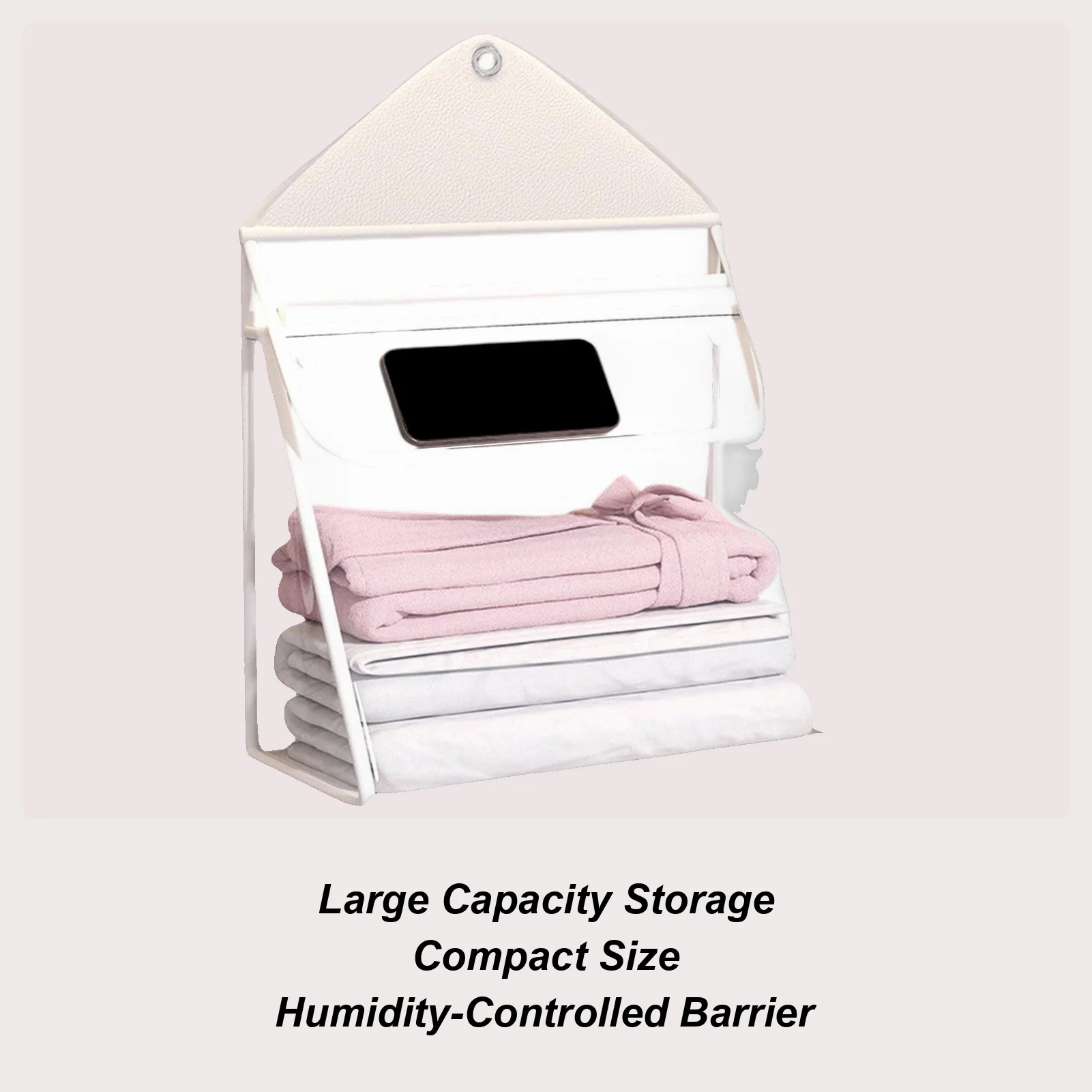 

Bathroom Laundry Hamper Bathroom Storage Bag Waterproof PVC Transparent Case With Touchscreen Pouch For Men Women Mobile