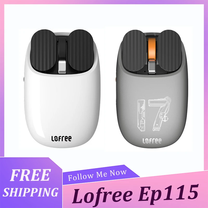 

Lofree Ep115 Wireless Bluetooth Mouse Girl Portable Long Battery Life Charge Mouse Bass Mouse For Office Computer Accessories