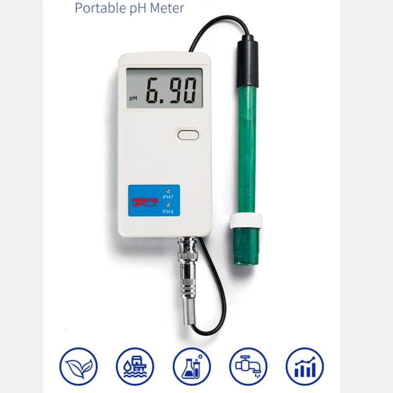 PH-012 Portable PH Meter Digital Water Quality Purity Tester For Biology Chemical Laboratory 0.00-14.00 Accuracy ph Analyzer