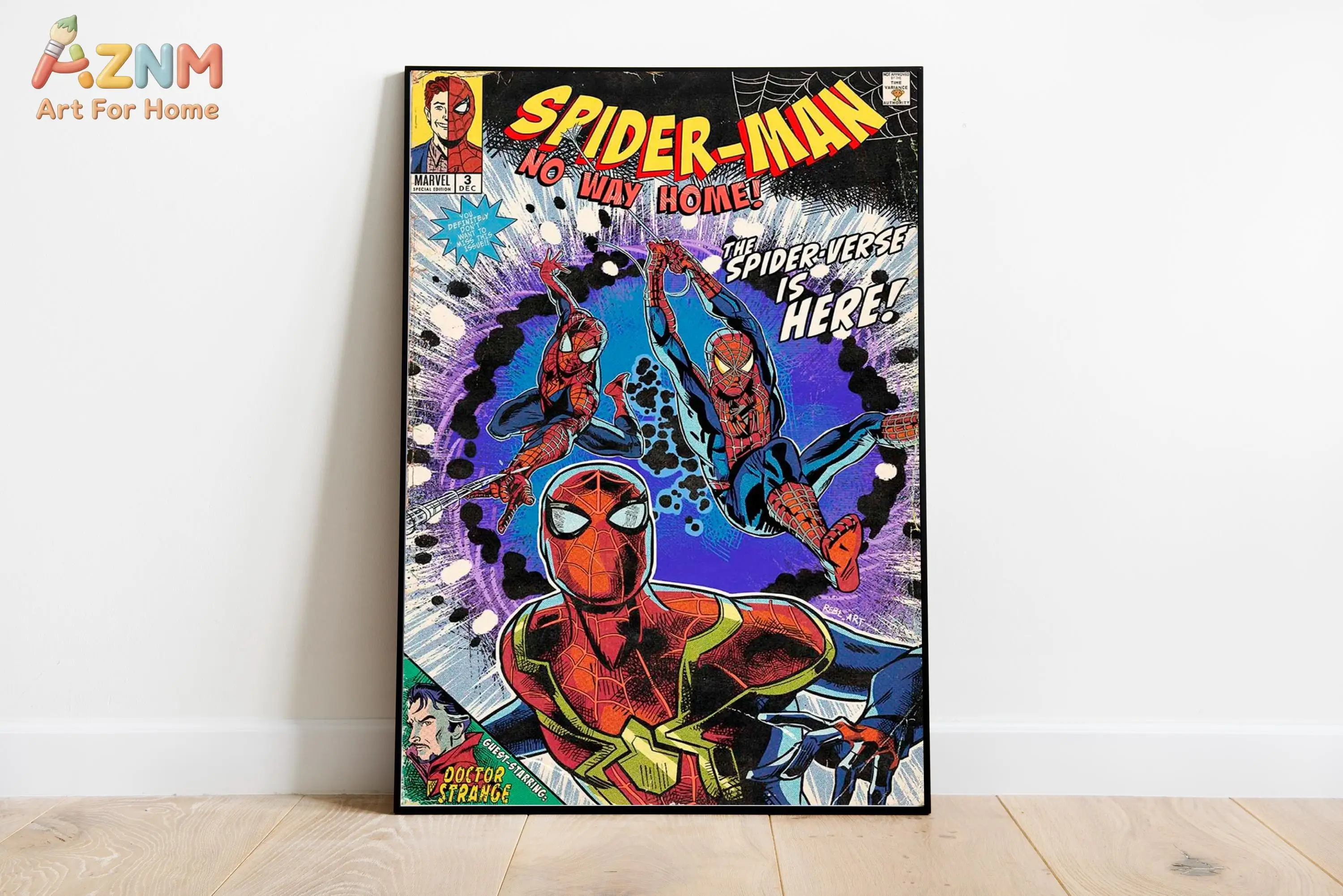 Póster de la película Spiderman No Way Home _ Impresión artística de pared de Marvel _ Descarga digital _ Decoración para el hogar de superhéroes _ Marvel Cinematic