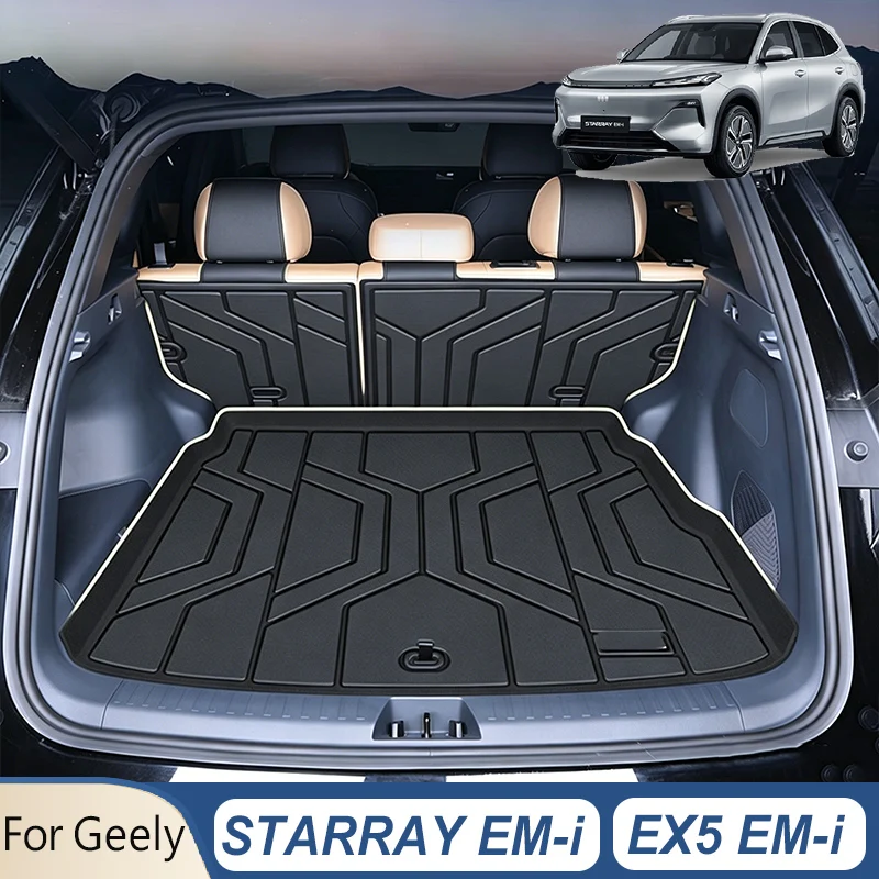 

LINNUNU Car Trunk Mats For Geely STARRAY EX5 EM-i 2026 Starship 7 Waterproof Durable Cargo Liner Boot Carpets Cover Accessories
