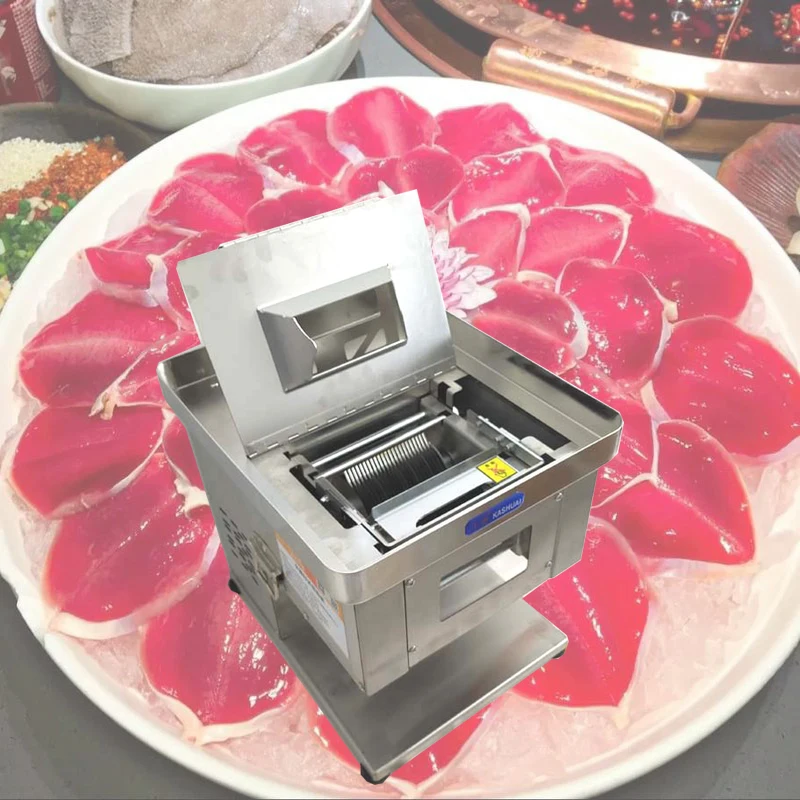 

Настольная кухонная ломтерезка для курицы, автоматическая ломтерезка для свежей говядины, многофункциональная ломтерезка для мяса
