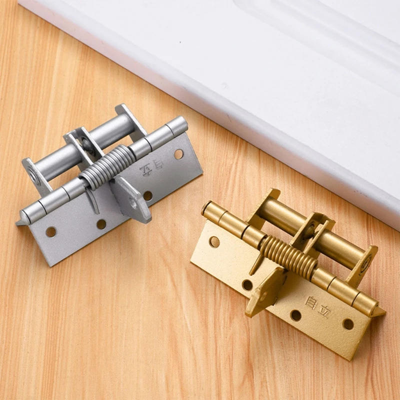 Self Closing Door Hinges Invisible Door Closer Iron Automatic Rebound Hinge Dropshipping