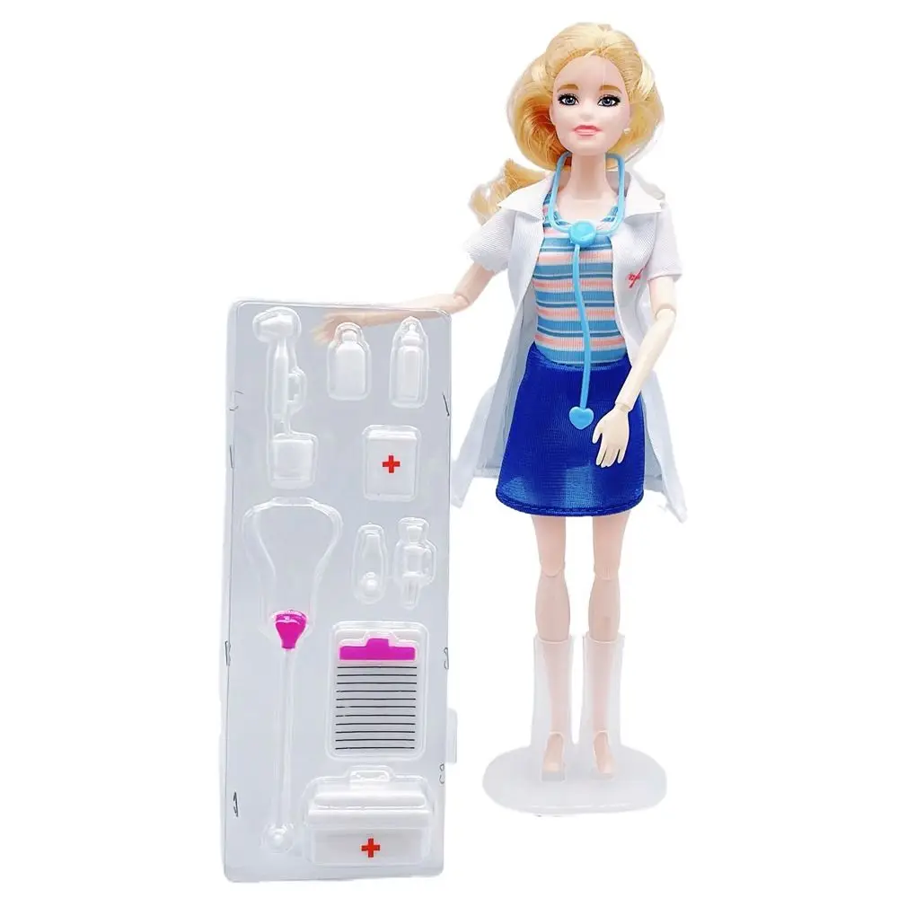 1 conjunto cena médico/enfermeira boneca roupas traje cosplay boneca vestido barbeiro comissário de bordo bjd boneca roupas para 11 Polegada boneca