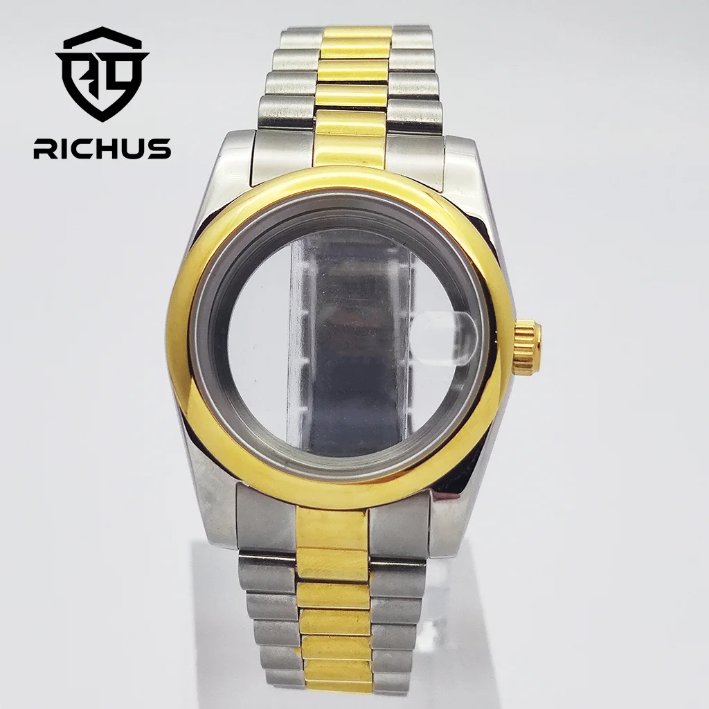 

RICHUS 36/39mm Watch Case 20mm Strap Width Fit NH34 NH35 NH36 Miyota8215-DG ETA2824 PT5000 Movement Watch Accessories