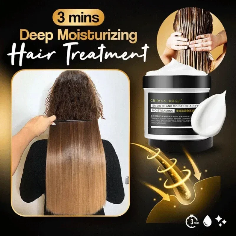 Magical Hair Mask 5 Seconds Repair Damage Frizzy Soft Smooth Shiny Hair Deep Moisturize Hair Treat Repair Hairs Scalp Care 500g