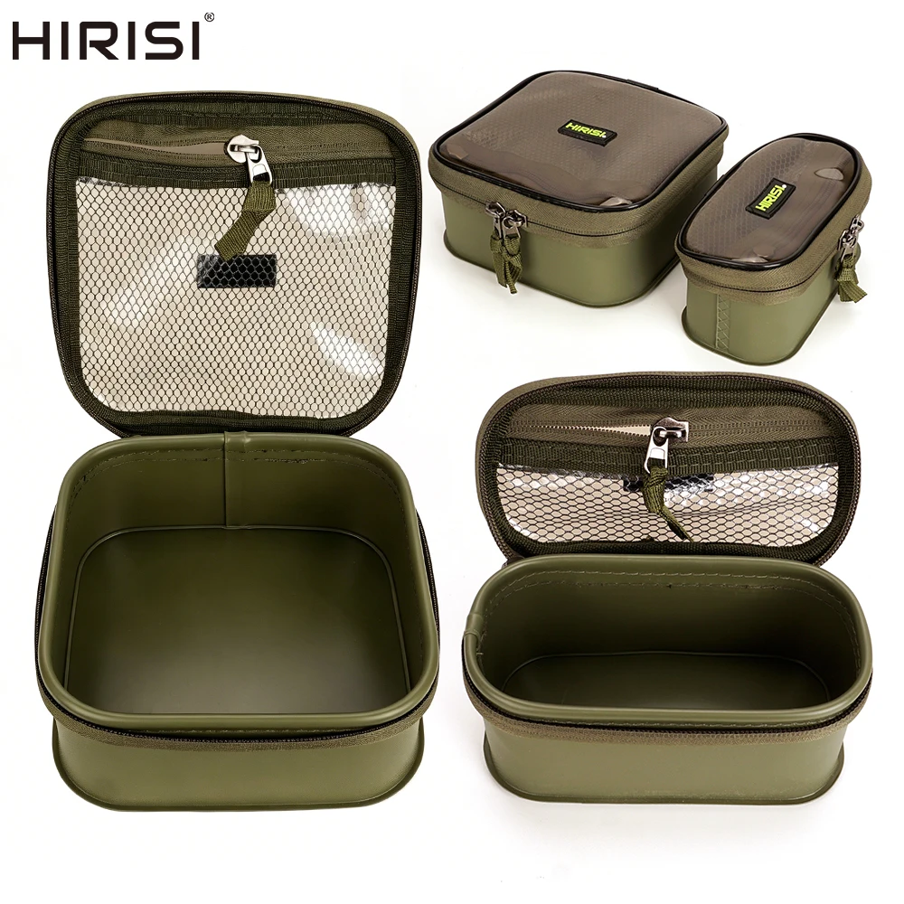 Hirisi W132 Wasserdichte EVA Angeltasche Tragbarer Tackle-Organizer Outdoor Karpfenangel-Zubehör Aufbewahrungskoffer