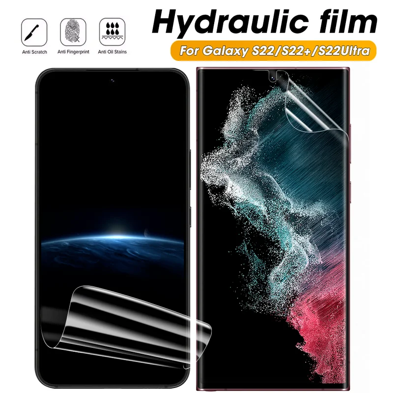 6 In 1 Hydrogel Film for Samsung Galaxy S22 Ultra Screen Protector for Samsung S22 Plus Aluminum Alloy Camera Lens Protector