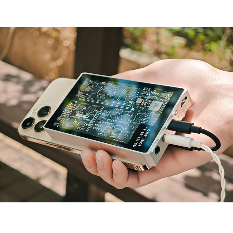 SMSL DS20 amplificador de auriculares portátil DAC con decodificación completa MQA CS43131 PCM768 DSD256 compatible con salida de Audio de alta resolución de 3,5mm y 4,4mm