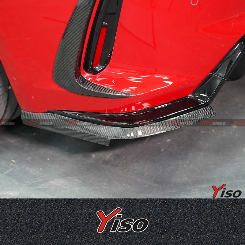 

Suitable for TypeR Fapplicable rear bypass diffuser lower corner guard tail bypass flow under carbon fiber cornering