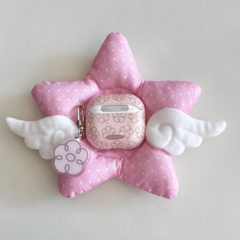 

Line Pink Flower Apple Earphone Case Suitable for Appleairpods3/4Cartoon PendantPRO/PRO3Personality