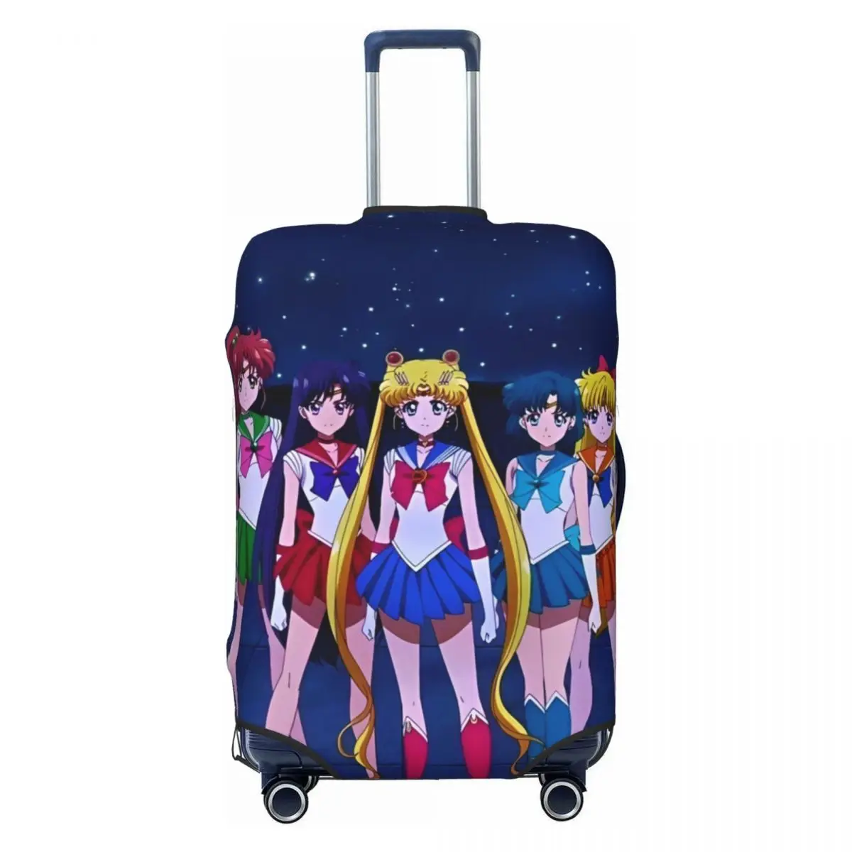 S-Sailor M-Moon Anime Characters Suitcase Cover Holiday Fun Luggage Accesories Travel Protector