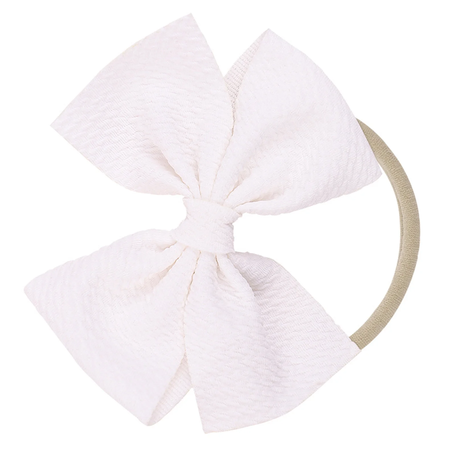 Hair Bows Elastic Ties for Kids Cute Soft Ribbed Band Hair Ties for Infants Toddlers Girls Kids