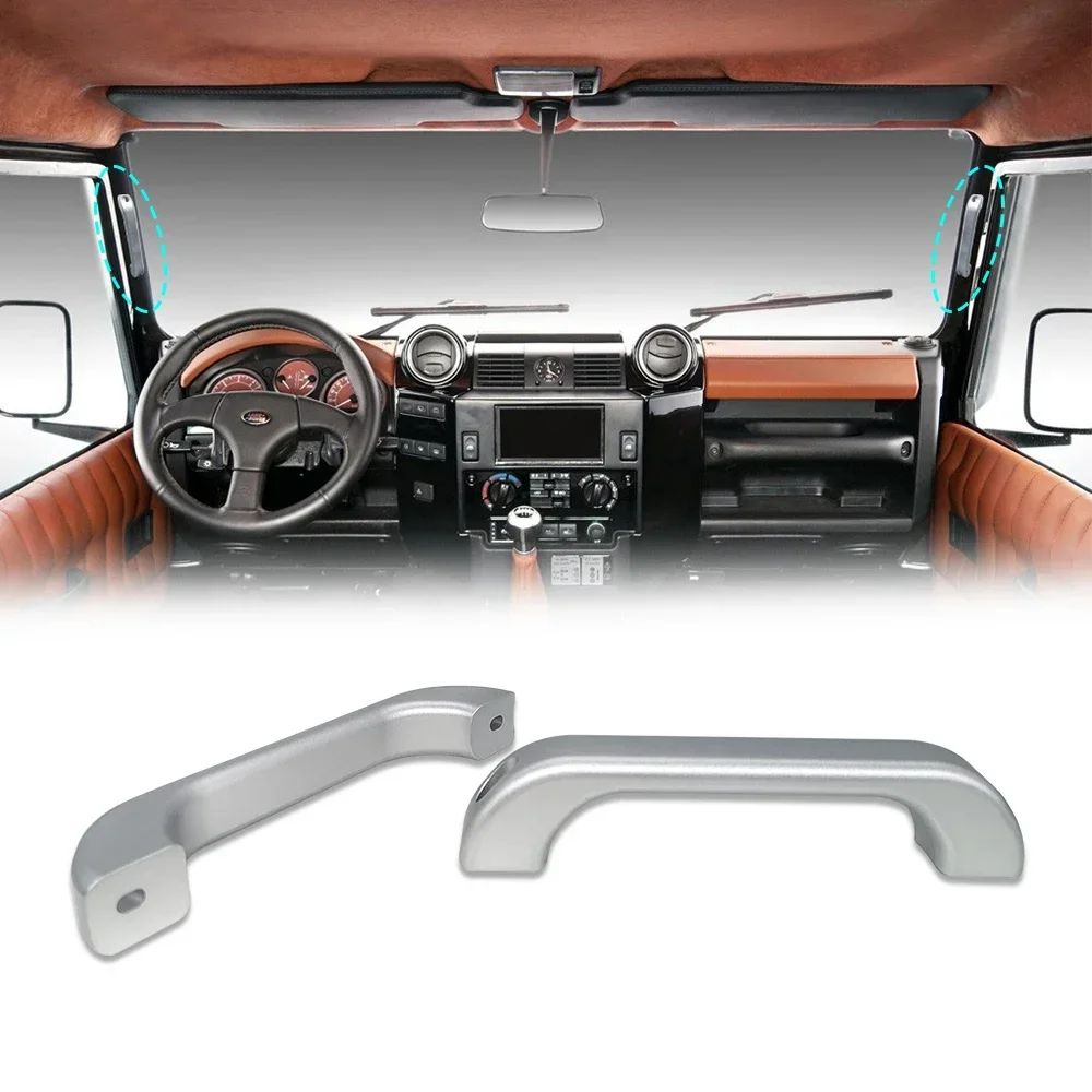 

Car styling Aluminum Alloy Silver/Red/Black Car A pillar Grab Handle For Land Rover Defender 90 110 2004-18 Car Accessories