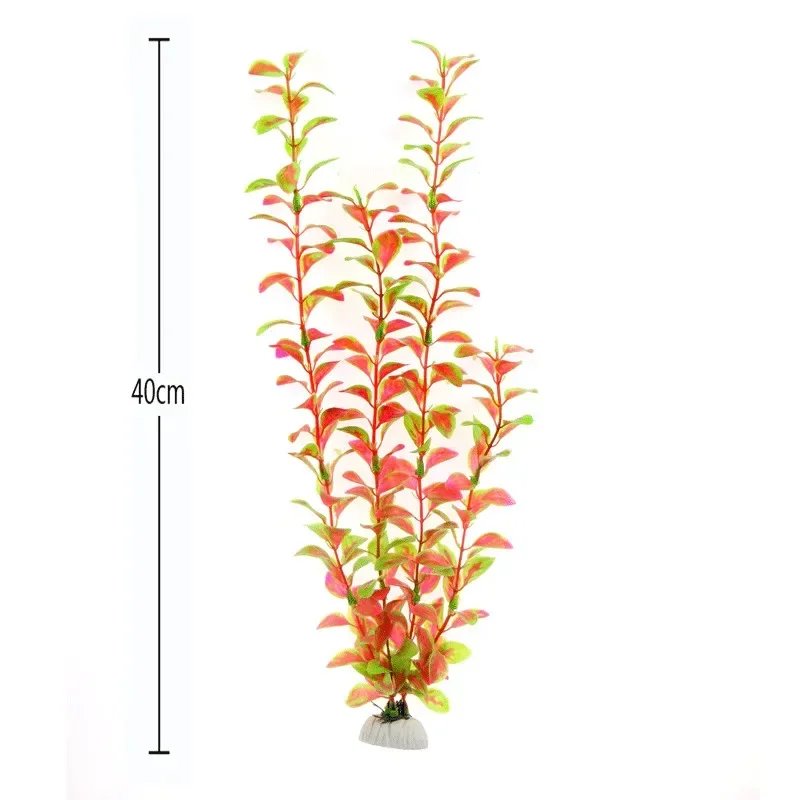 40cm Aquarium Artificial Plastic Plants Decor Aquarium Landscape 1pc Artificial Fish Tank Decorations