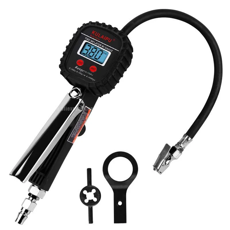 

Car tire pressure gauge LCD Display Digital pressure gauge portable air pump pressure gauge Car Tire Inflator Gun auto parts