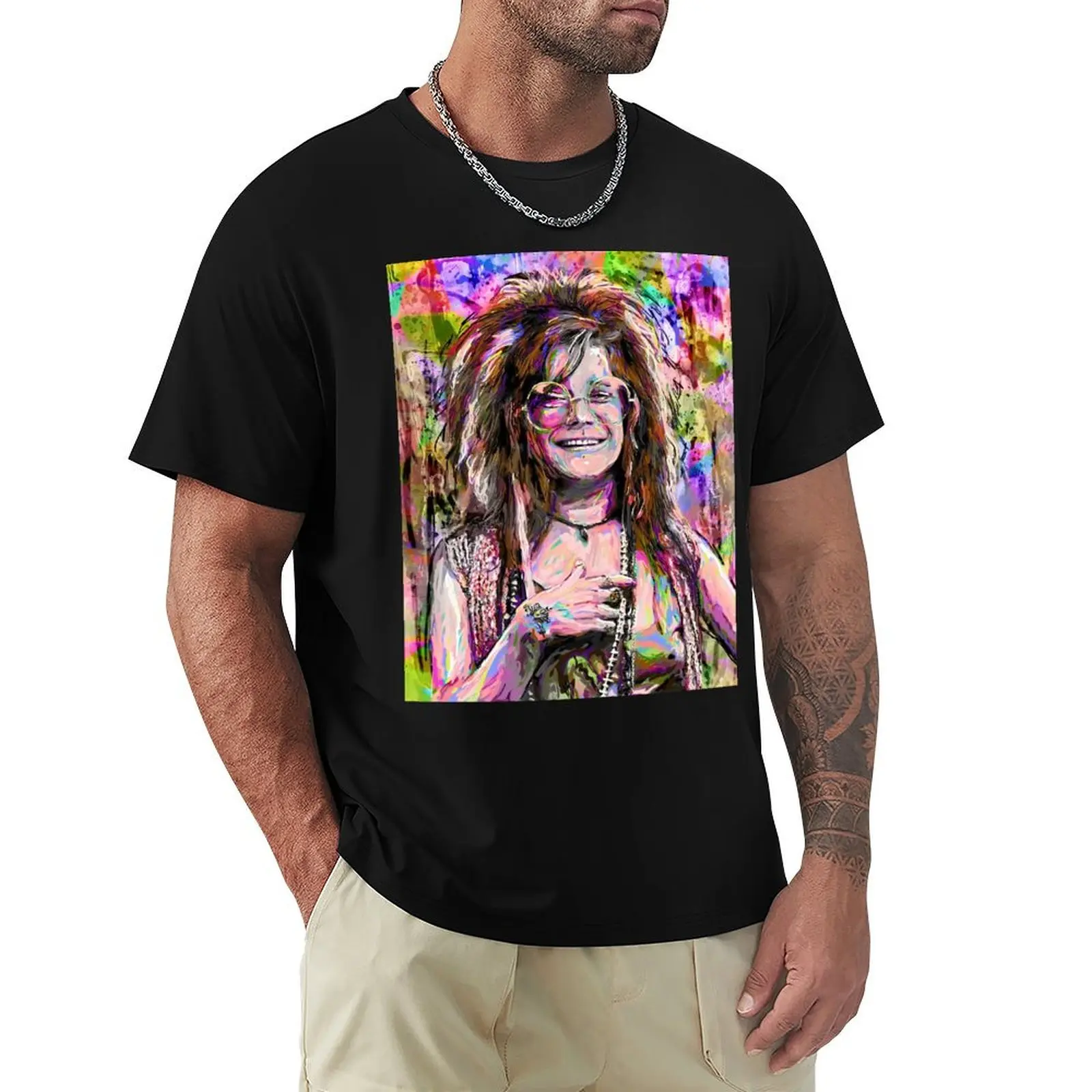 

The Legend Janis Hippie Joplin T-Shirt Water Resistant Casual T-Shirt