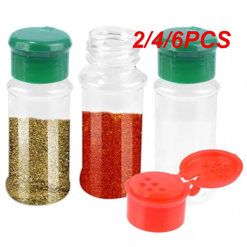 2/4/6PCS Castor Colorful White Portable Fashion Kitchen Gadget Tool Kitchen Gadgets Barbecue Taste Bottle Abs Plastic 100ml