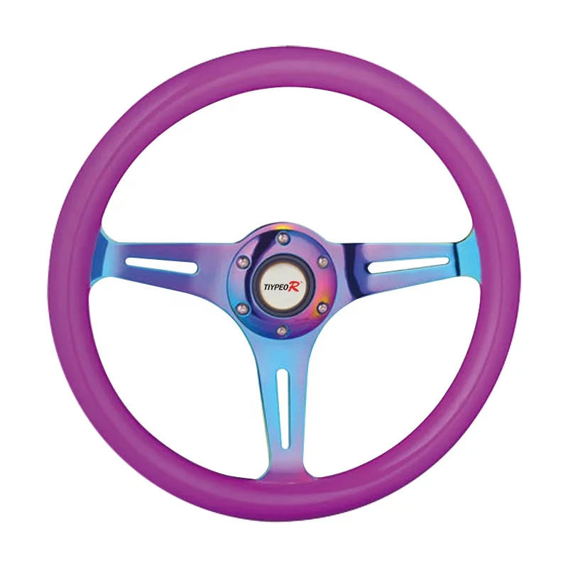 

Most Popular 350MM Car Steering Wheel Vintage Polished Classic Solid Wood Steering Wheel