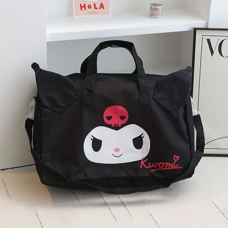 Sanrio Hello Kittys Cinnamoroll Travel Bags Kawaii Cartoon Outdoors Motion Waterproof High Capacity Anime Luggage Bag Girl Gifts