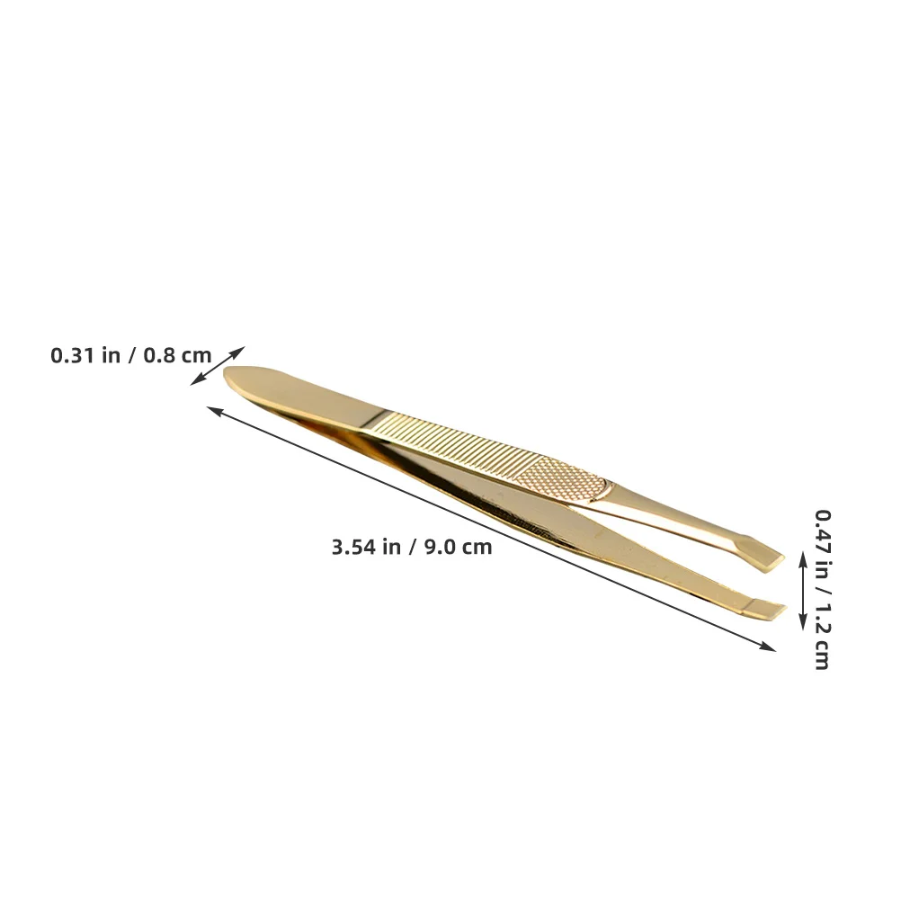 2 stuks roestvrijstalen wenkbrauwpincet vergulde precisieverzorgingsgereedschappen wimperverlenging multifunctionele pincetset voor