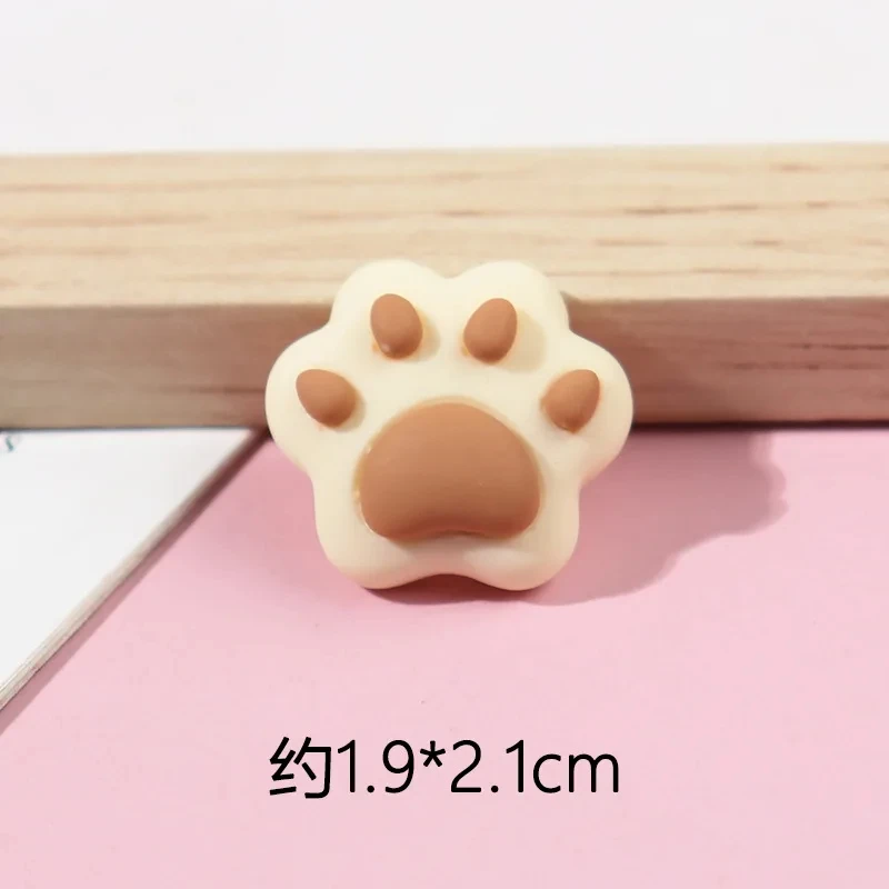 10pcs Cute Summer Ice Cream Cold Drinks Toy Resin Cat Pizza Cake Bow Tie Smile Star Brown Beige Bear Claw Junk Phone Case Charms