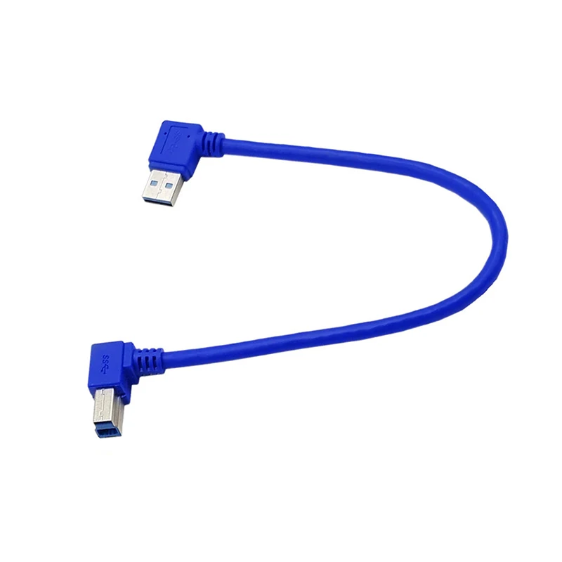 

90 Degree Angled USB 3.0 A Male AM to USB 3.0 B Type Male BM USB3.0 Cable For printer scanner HDD