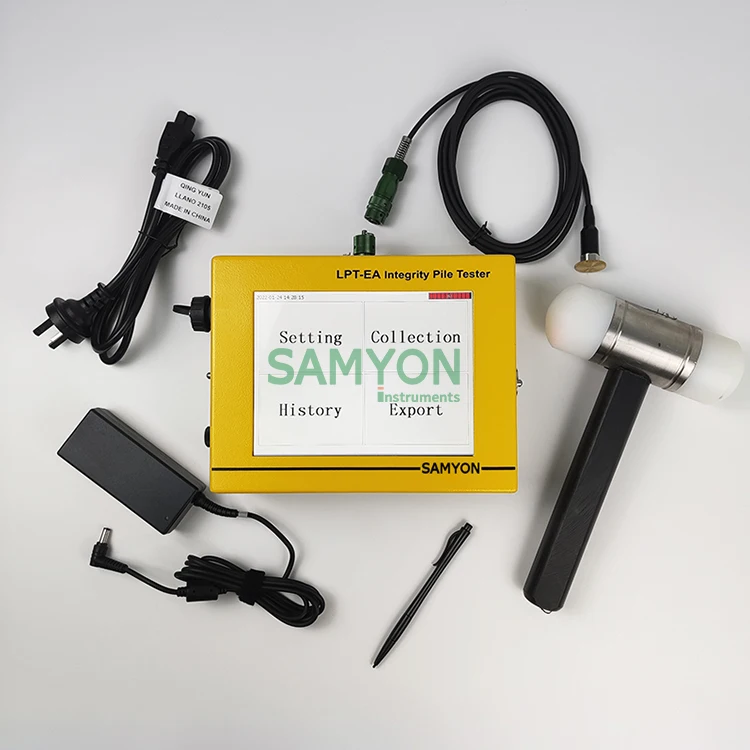 Low Strain Pile Integrity Test Equipment LPT Pile Tester Instrument With Imported Acceleration Sensor