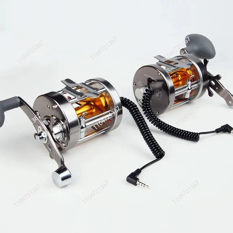 

7000 Full Metal Drum Fishing Reel Finder Remote Caster Sight Left and Right Hand 1 pcs