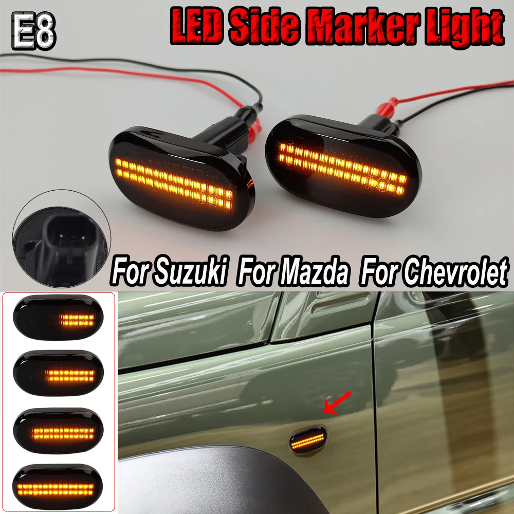 For Suzuki Jimny JB64W Sierra JB74W JB23W For Mazda For Chevrolet New Dynamic Side Marker Turn Signal Indicator Repeater Light