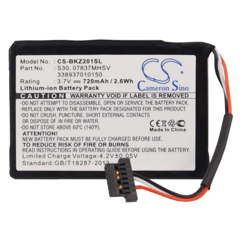 

Cameron Sino 720mAh Battery 07837MHSV for Becker Ready 50, Traffic Assist Pro Z250 Ferrar, Z098,Z101,Z200,Z201, Z203, Z204, Z205