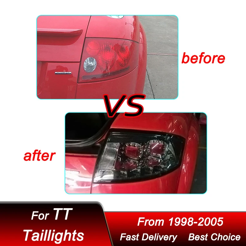 Hot Car styling Tail Lights For Audi TT 98-05 EMARK new style LED DRL Tail Lamp Dynamic Turn Signal Light Tail Lamp Assembly