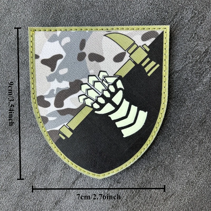 Parche táctico noctilucente – Insignia fosforescente con gancho para uniforme - imagen 5