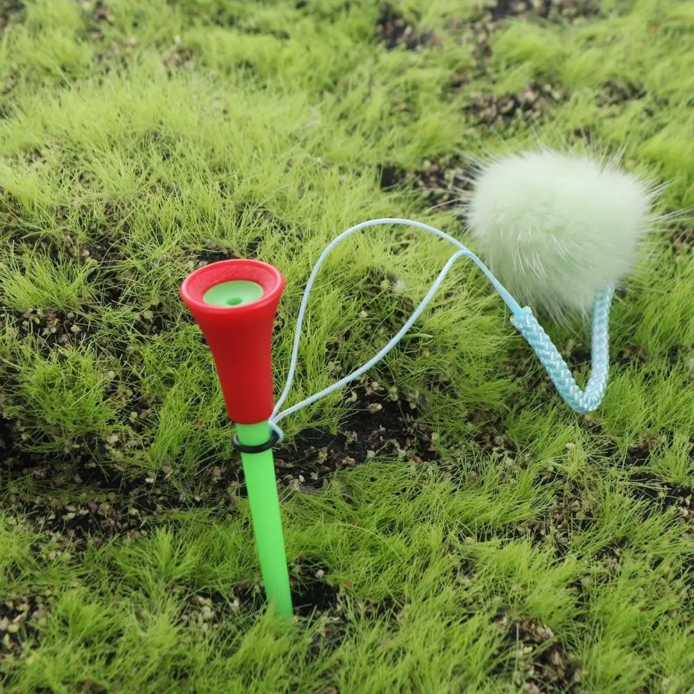 Accessories with Braided Rope Golf Practice PVC Cartoon Pattern Golf Tees Golf Balls Standing Golf Rubber Tees Golf Ball Holder