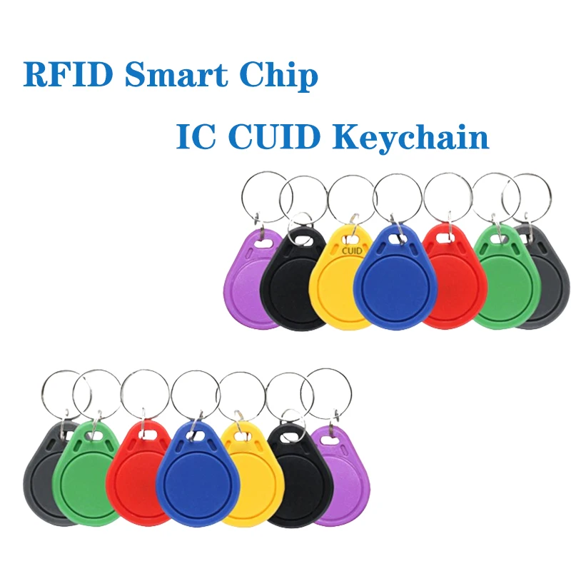 5/10pcs Rfid Nfc Smart Chip Cuid Rewritable Keychain 0 Sector Modifiable 13.56mhz Clone Tag Ic Key Token Copy Badge Write