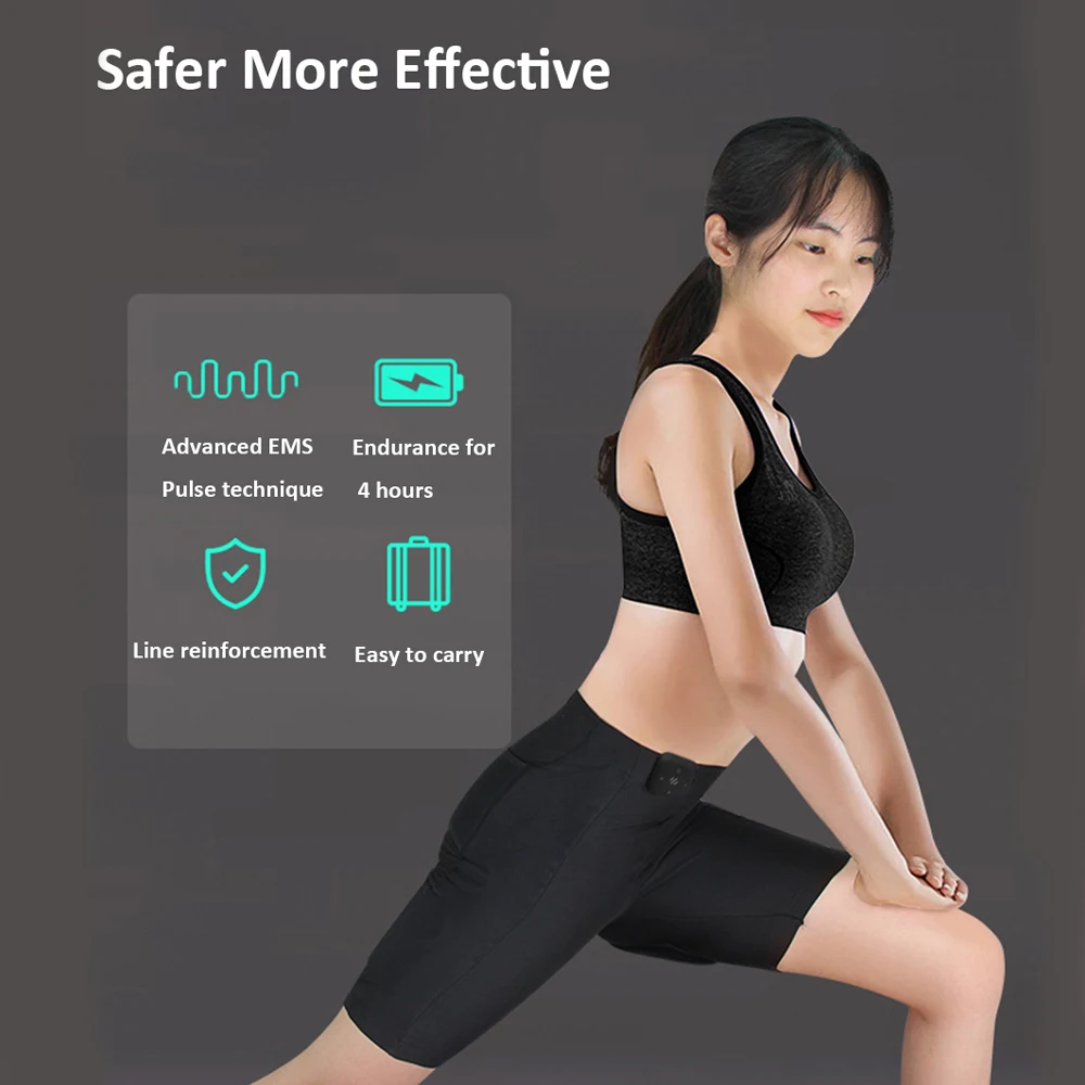 New intelligent fitness Machine EMS Muscle Stimulator Buttock leg short Pants for Men and Women Workout Fitness silimming pants