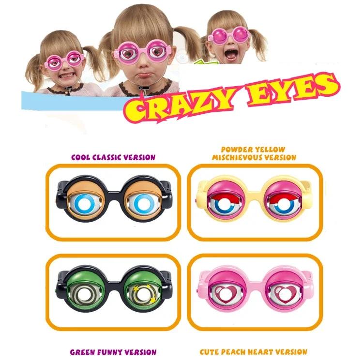 Novelty Crazy Eyes Glasses - for Parties, Pranks，Gift - Durable Plastic Frames - Fun and Unique Helloween Present supplier