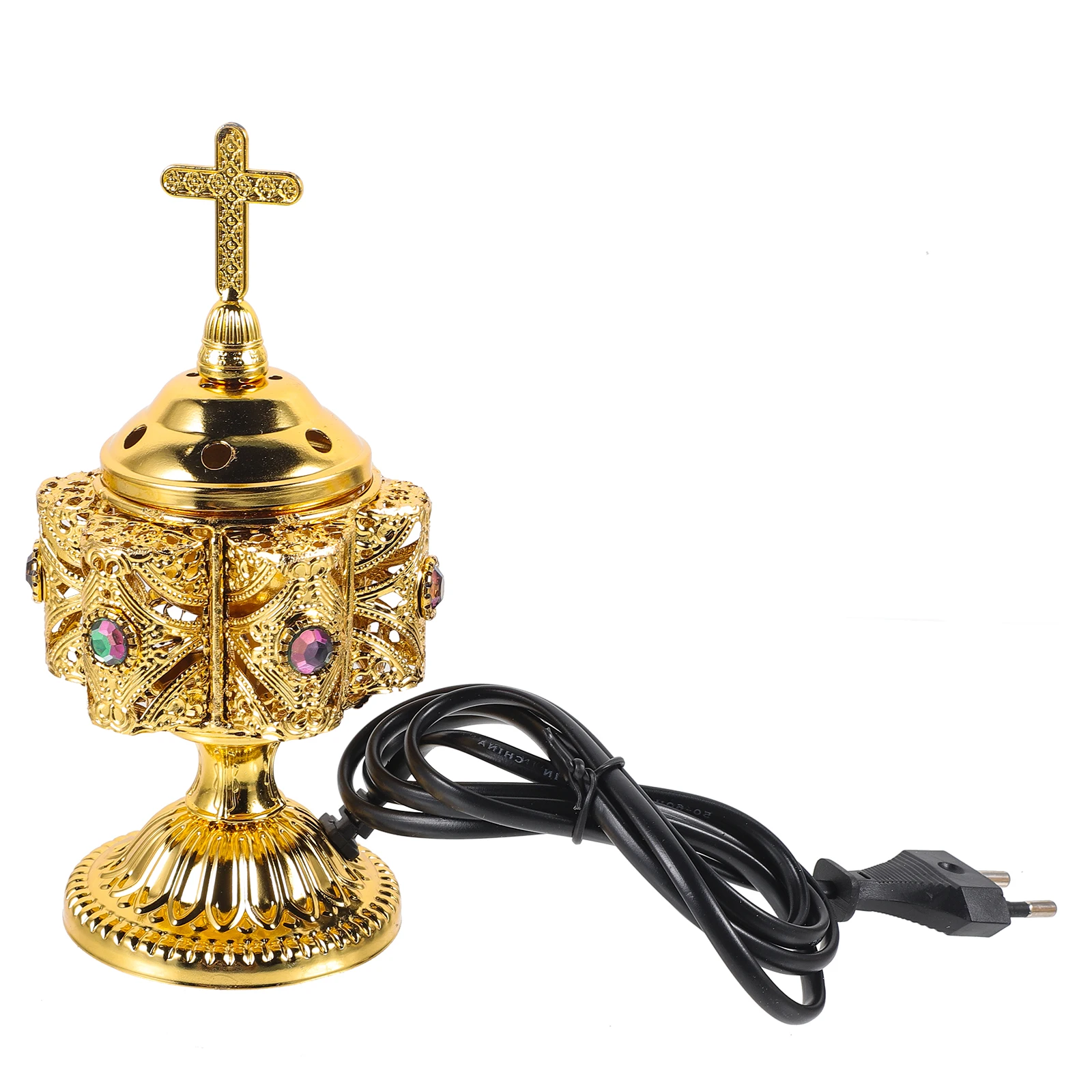 

in Incense Burner Metal Hollow Censer Tabletop Decor Cones Holder Aromatherapy Furnace Indoor nament Small Size Desktop