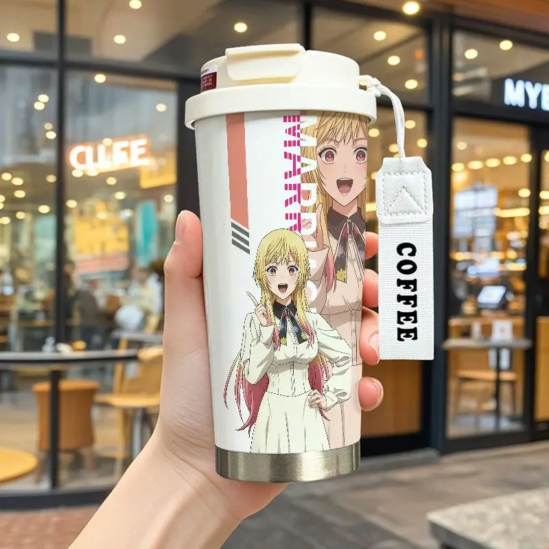 Marriage Tongxin Hikaru Gero Mei Kiyosaki Isolierbecher mit Anime-Aufdruck, große Kapazität, tragbarer Doppel-Trinkbecher – Detail 9