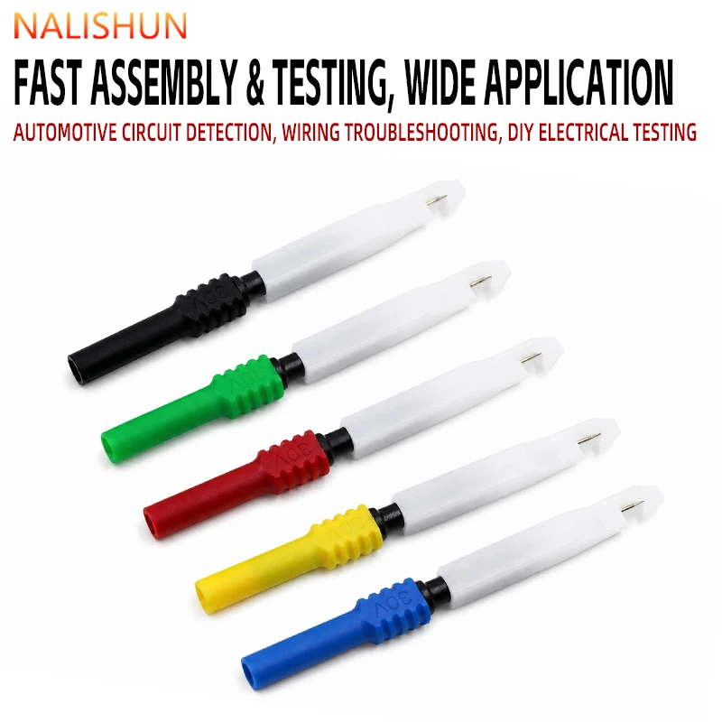 Multimeter Test Probe Automotive Diagnostic Tool Insulation Breakage Tester Needle Tip Repair Parts Connector
