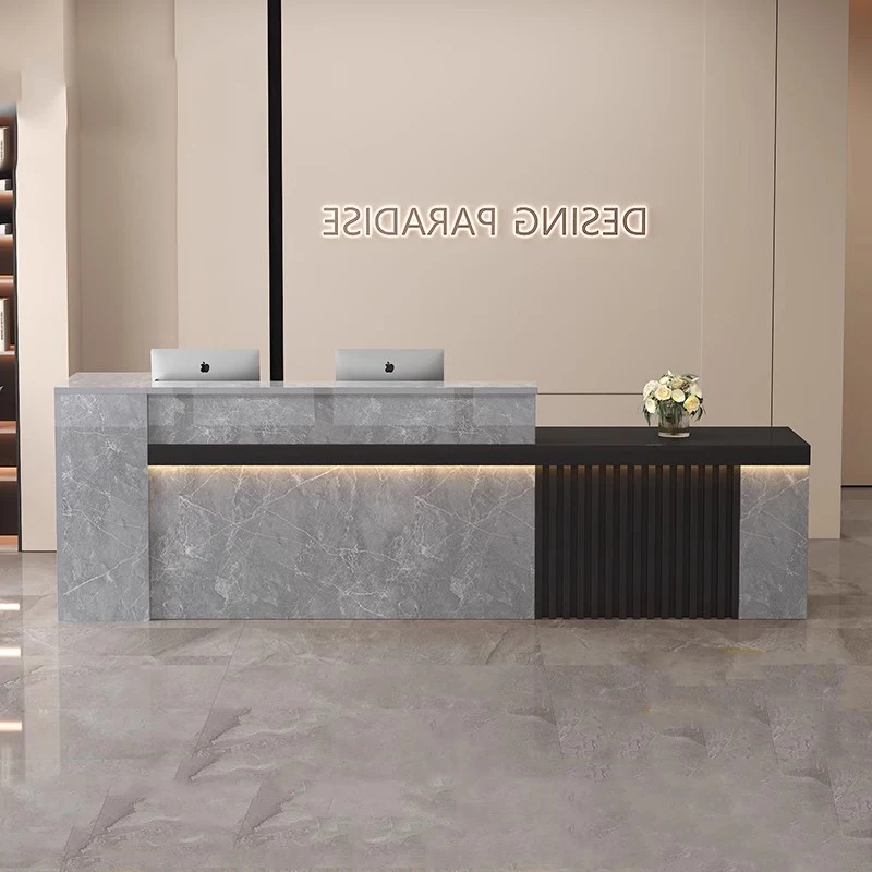 

Organizers Design Reception Desks Long Display Executive Restaurant Luxury Reception Desks Hotel Mostrador Commercial Furniture