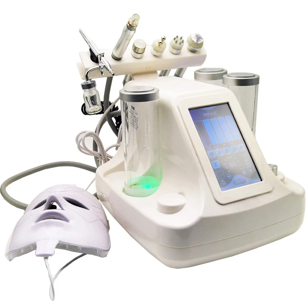 7 in 1 Hydra Aqua Peeling สูญญากาศ Face Pore ทําความสะอาดผิวฟื้นฟูน้ําออกซิเจน Jet Facial Beauty Machine